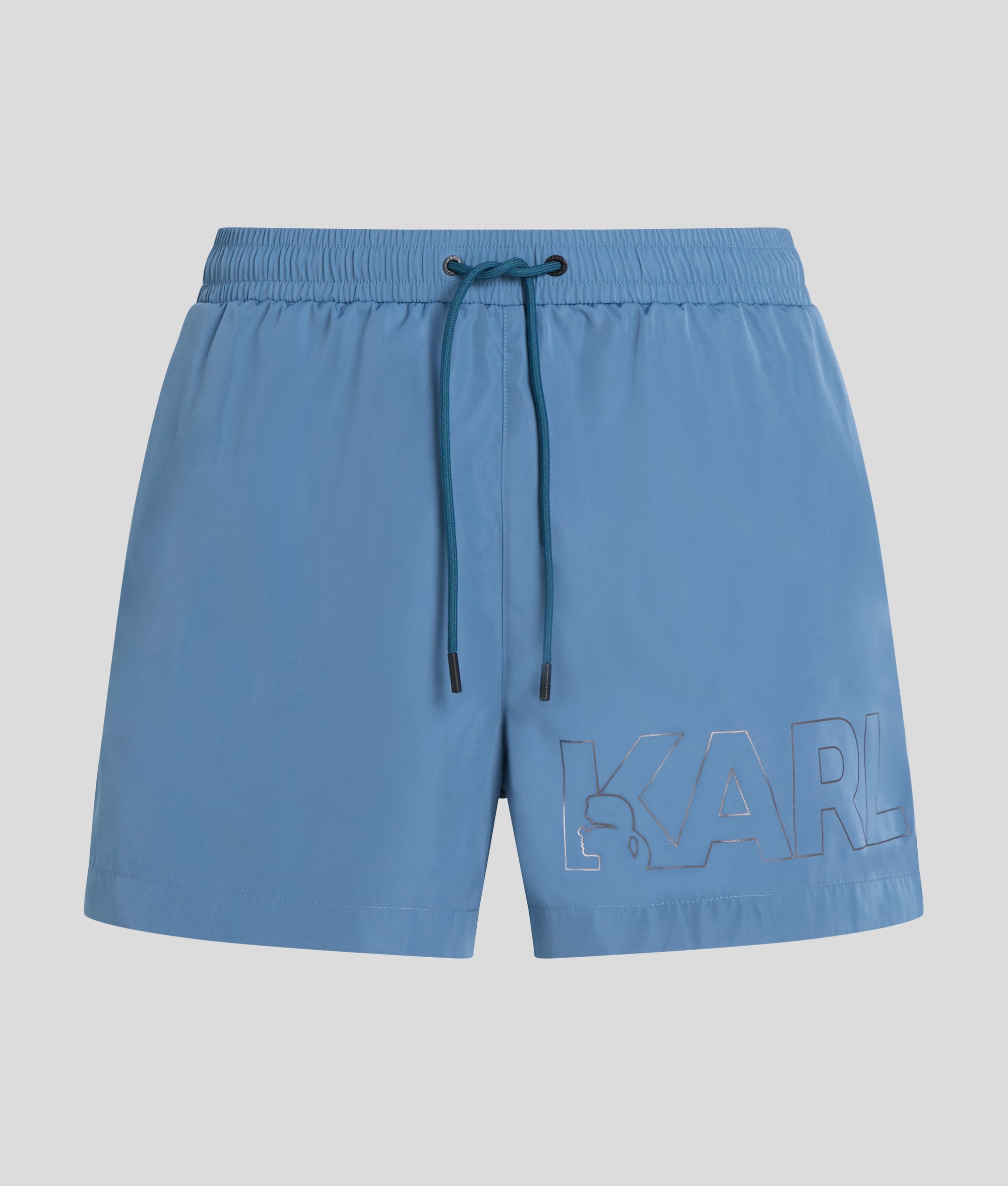 METALLIC LOGO SHORT-LENGTH BOARDSHORTS