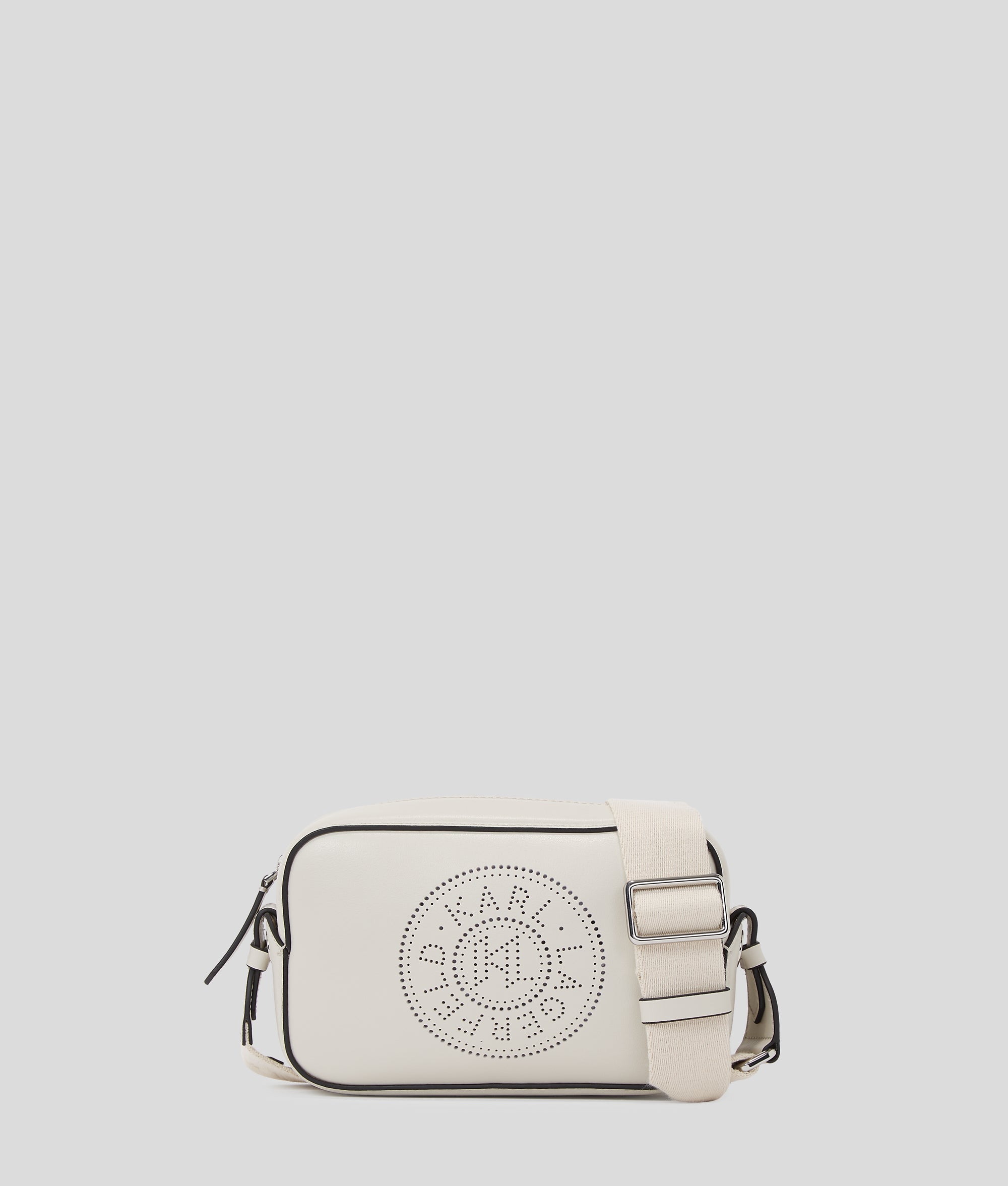 K/CIRCLE PERFORATED CROSSBODY BAG