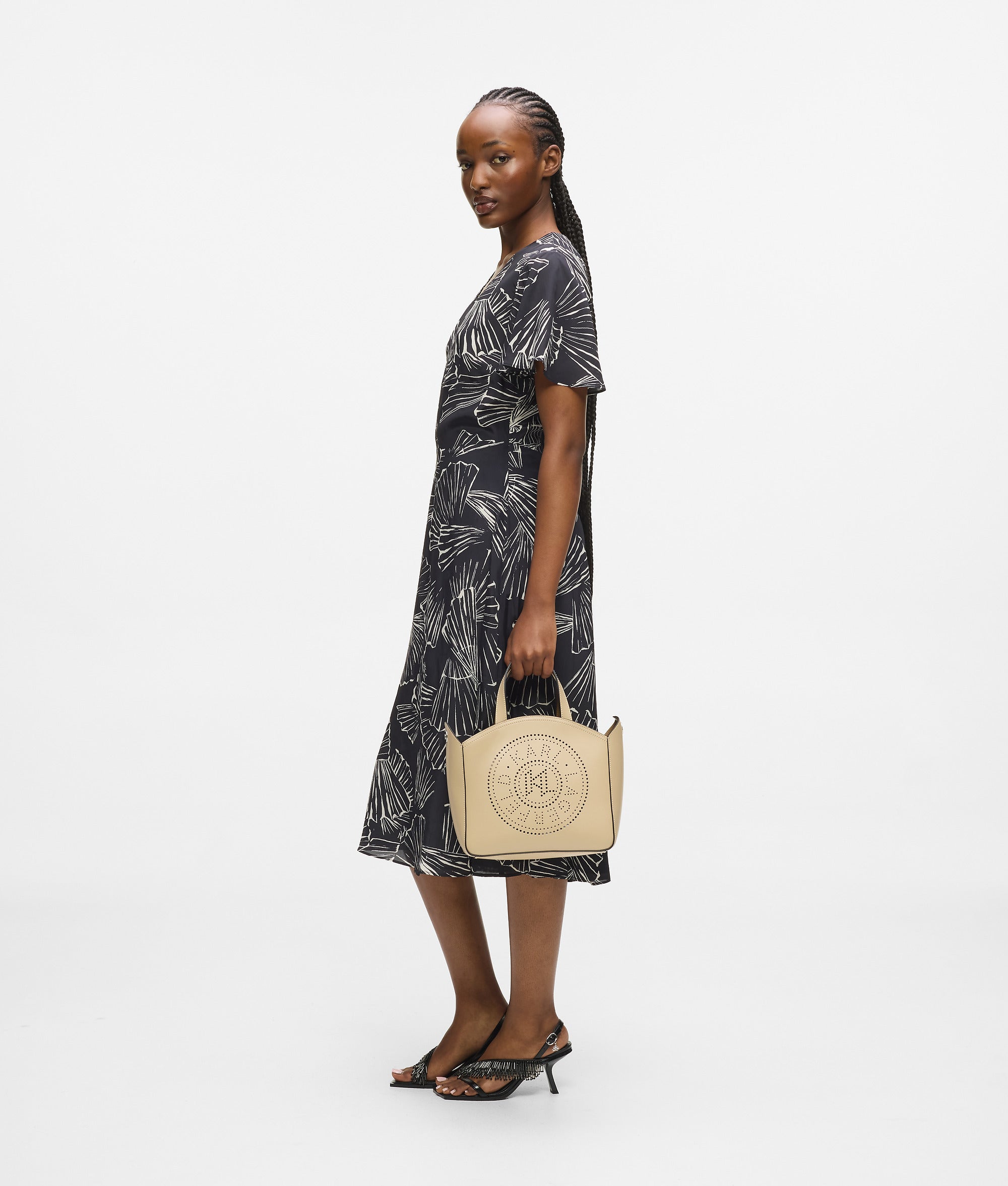 K/CIRCLE PERFORATED SMALL TOTE BAG - Image 2