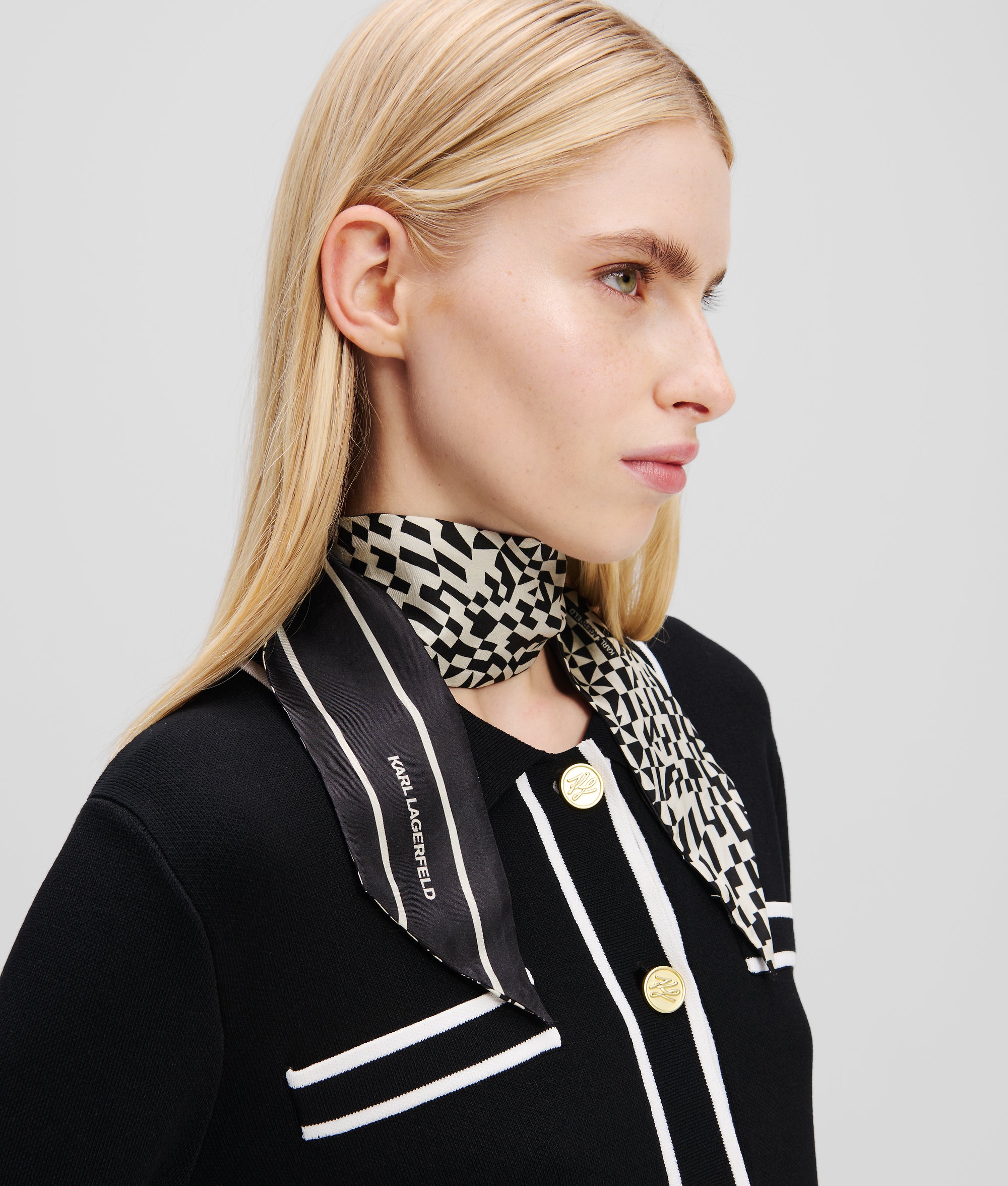 K/ESSENTIAL SLIM SILK SCARF - Image 2