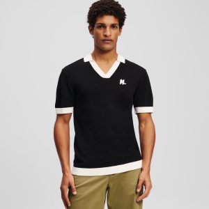 MONOGRAM KNITTED POLO SHIRT