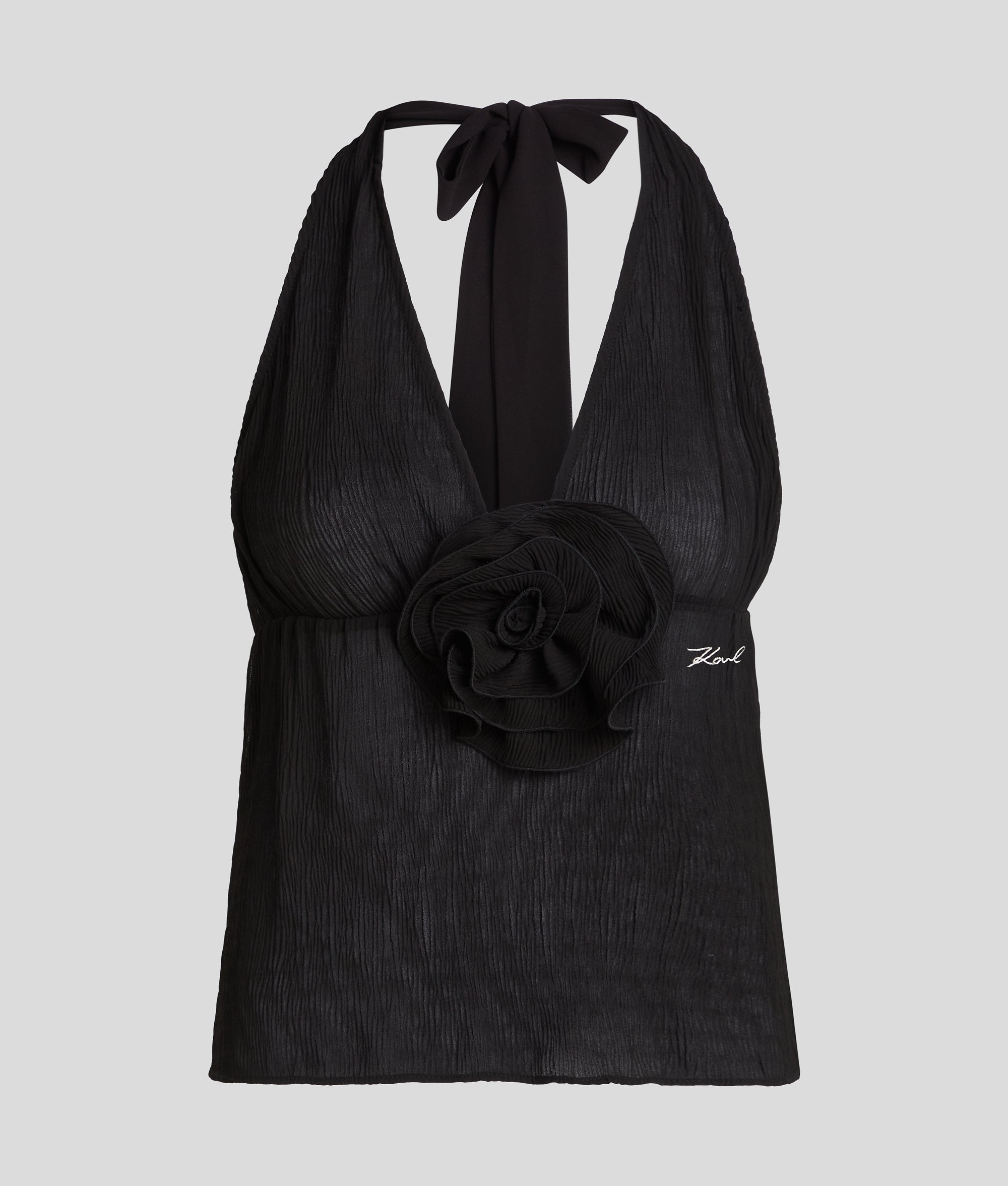 FLOWER PLISS?? HALTER TOP - Image 2