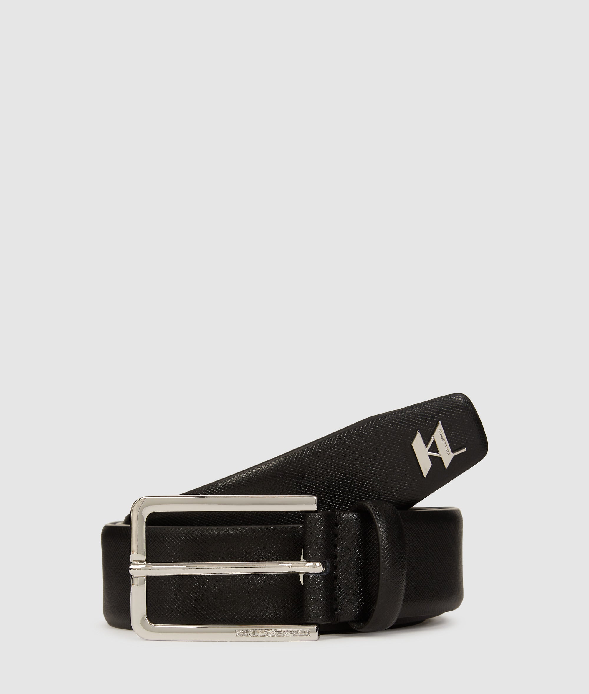 K/MONOGRAM LEATHER BELT
