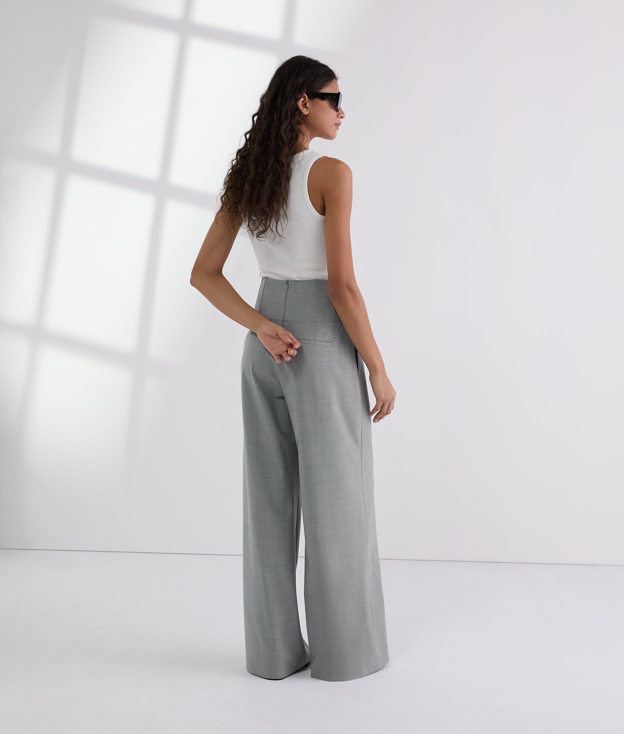 TAILORED WIDE-LEG PANTS - Image 3