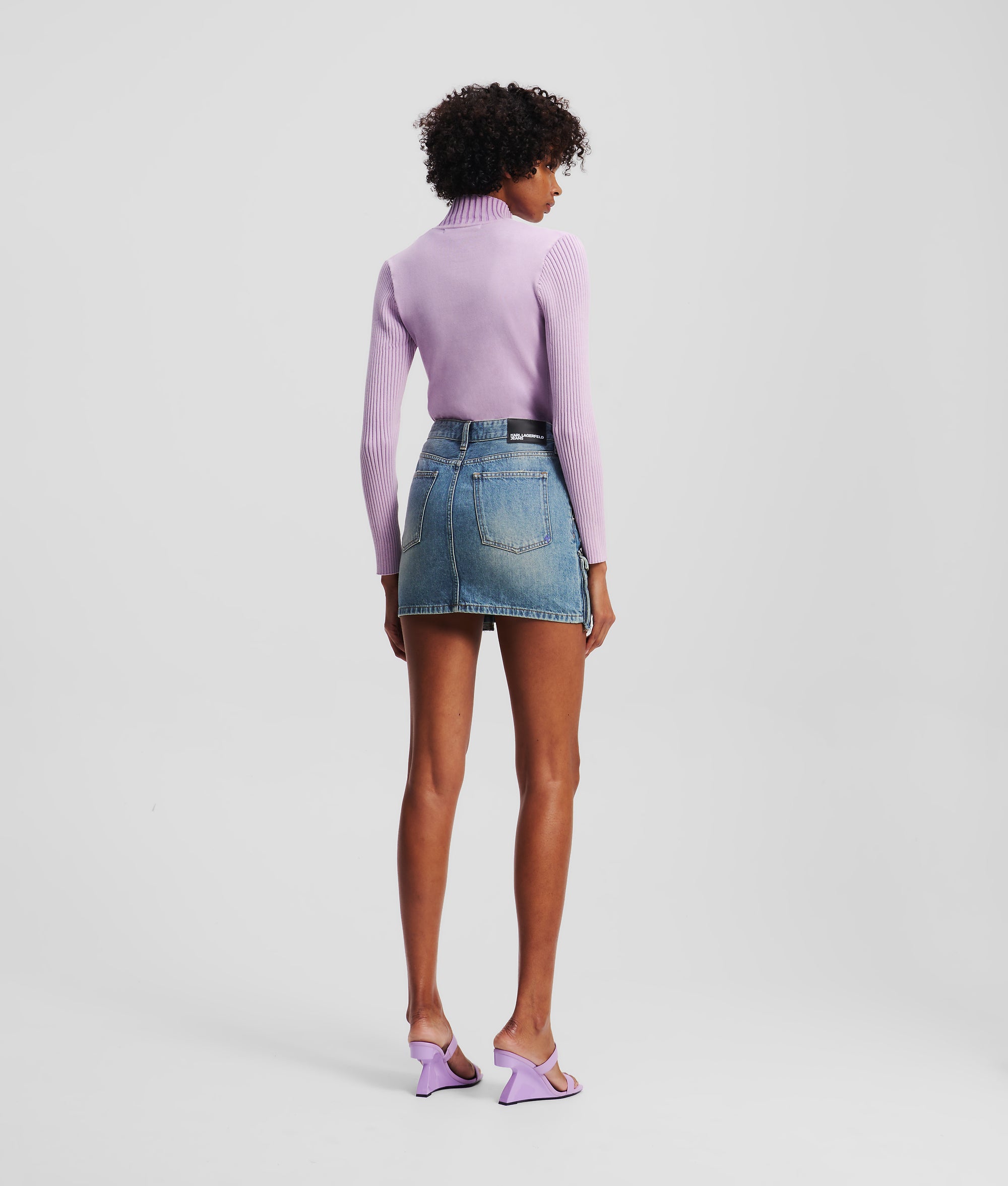 UTILITY DENIM MINI SKIRT - Image 3