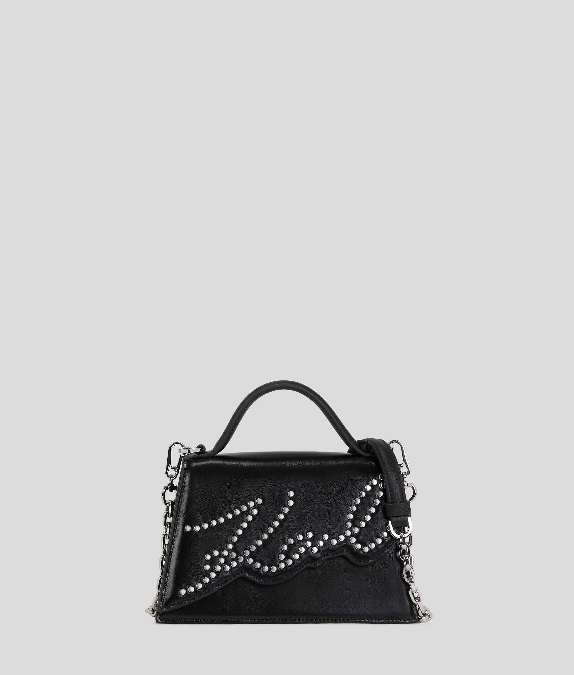 K/SIGNATURE SMALL STUDDED CROSSBODY BAG