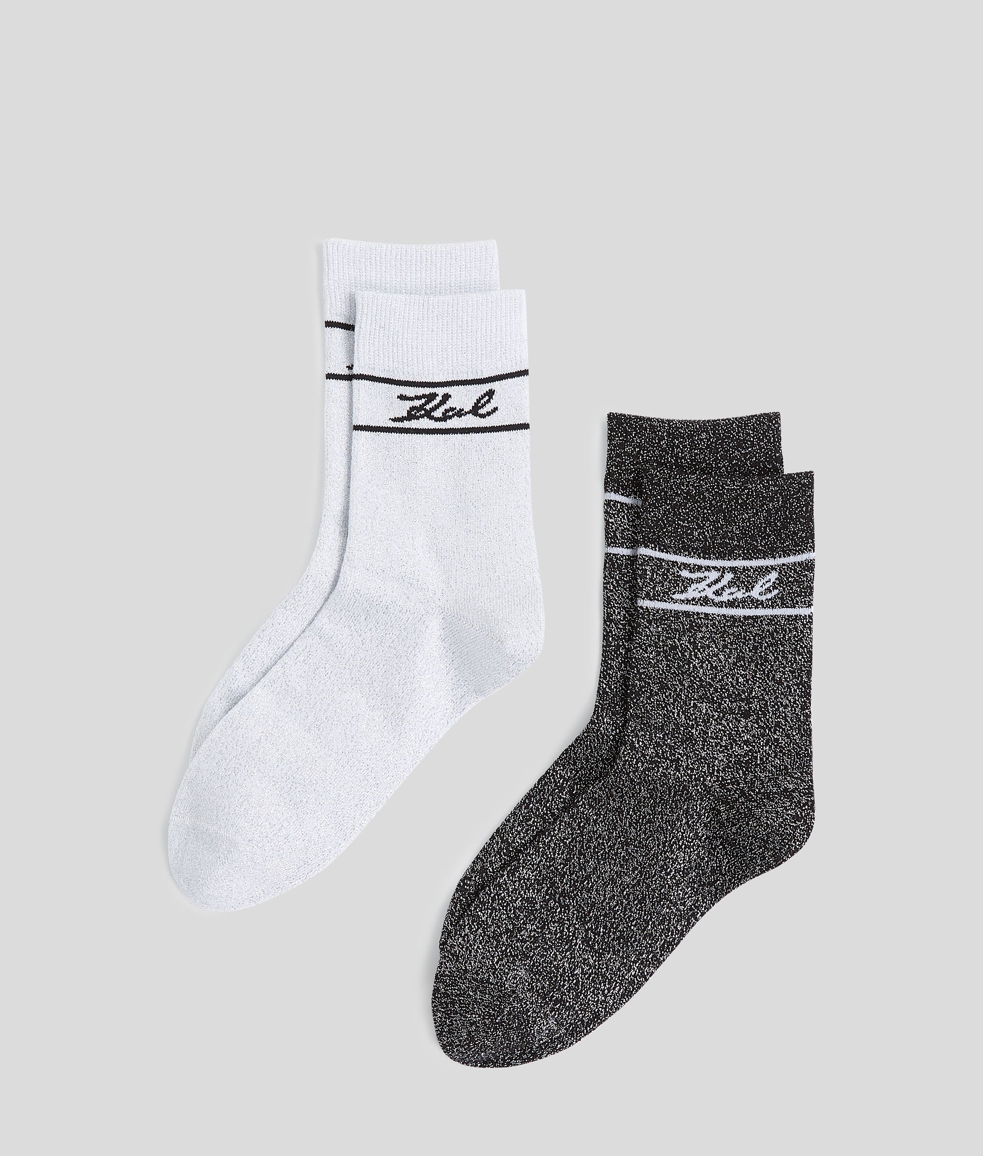 SIGNATURE SHIMMER SOCKS ?C 2-PACK