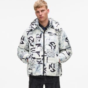 All-over Monogram puffer jacket