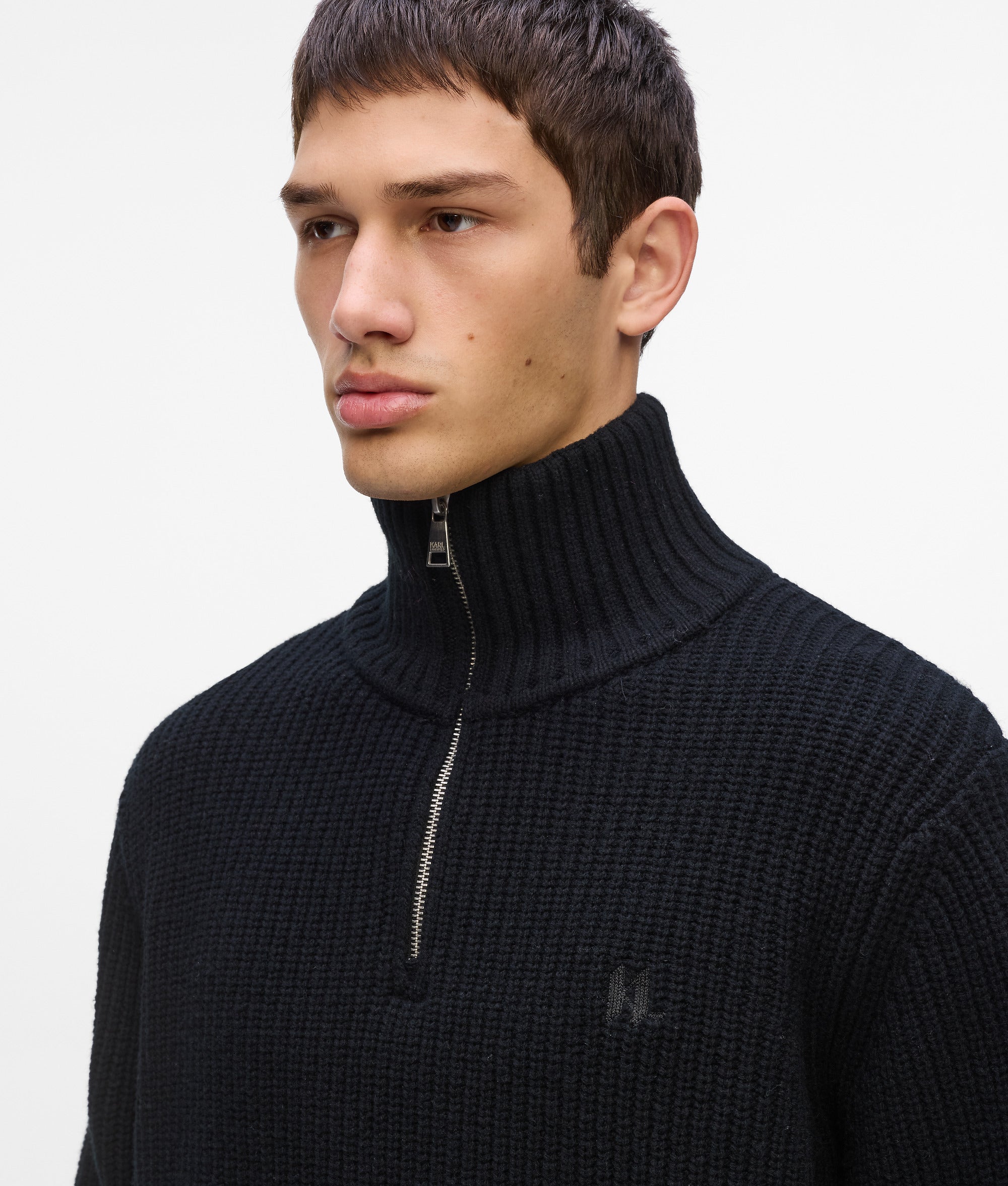 Half-zip turtleneck sweater - Image 3