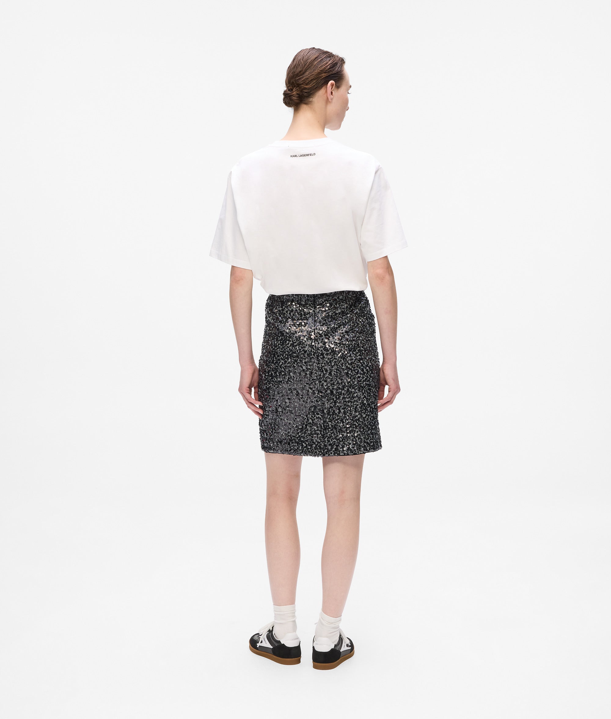 Sequin tweed skirt - Image 3