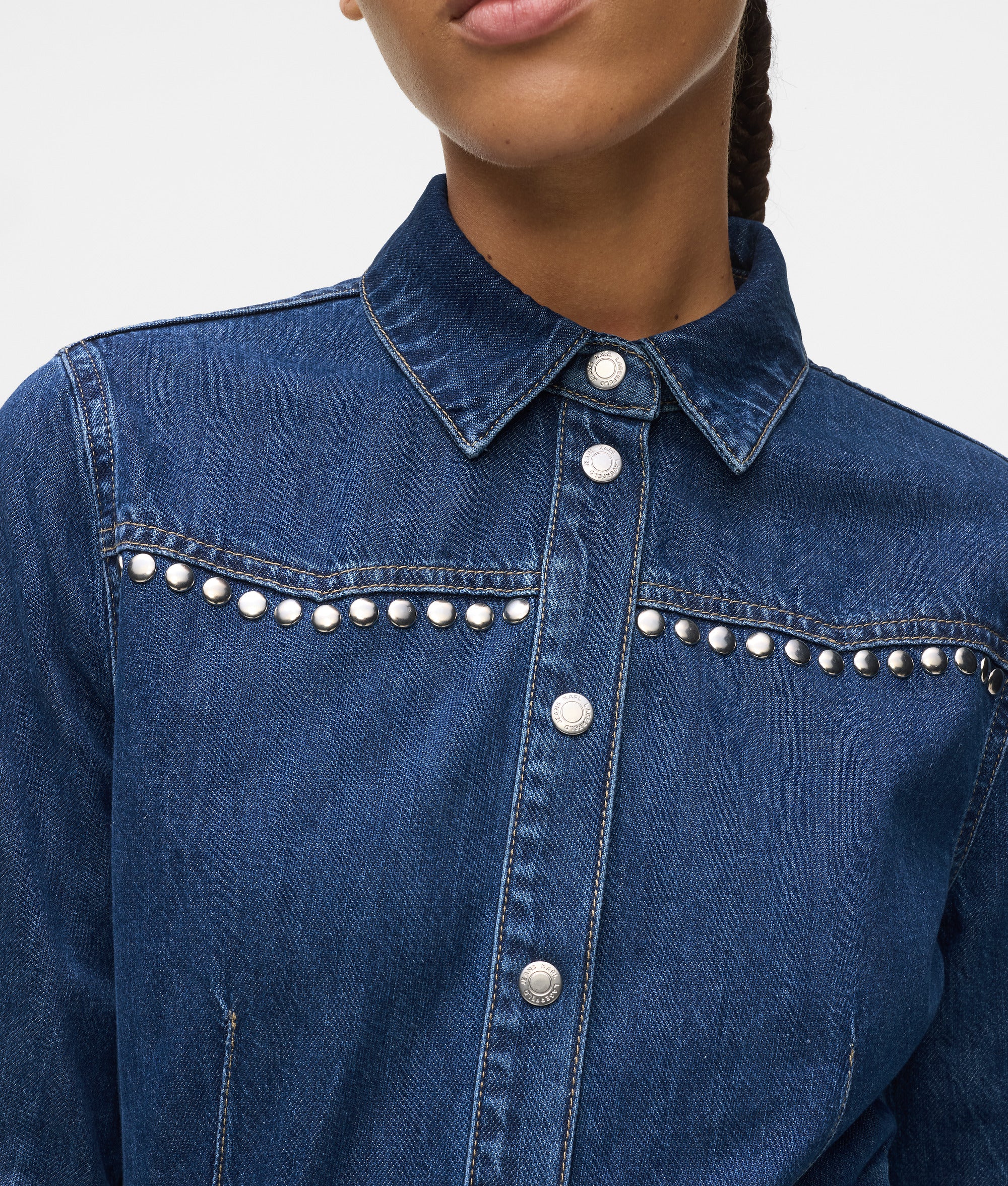 Studded denim dress - Image 2