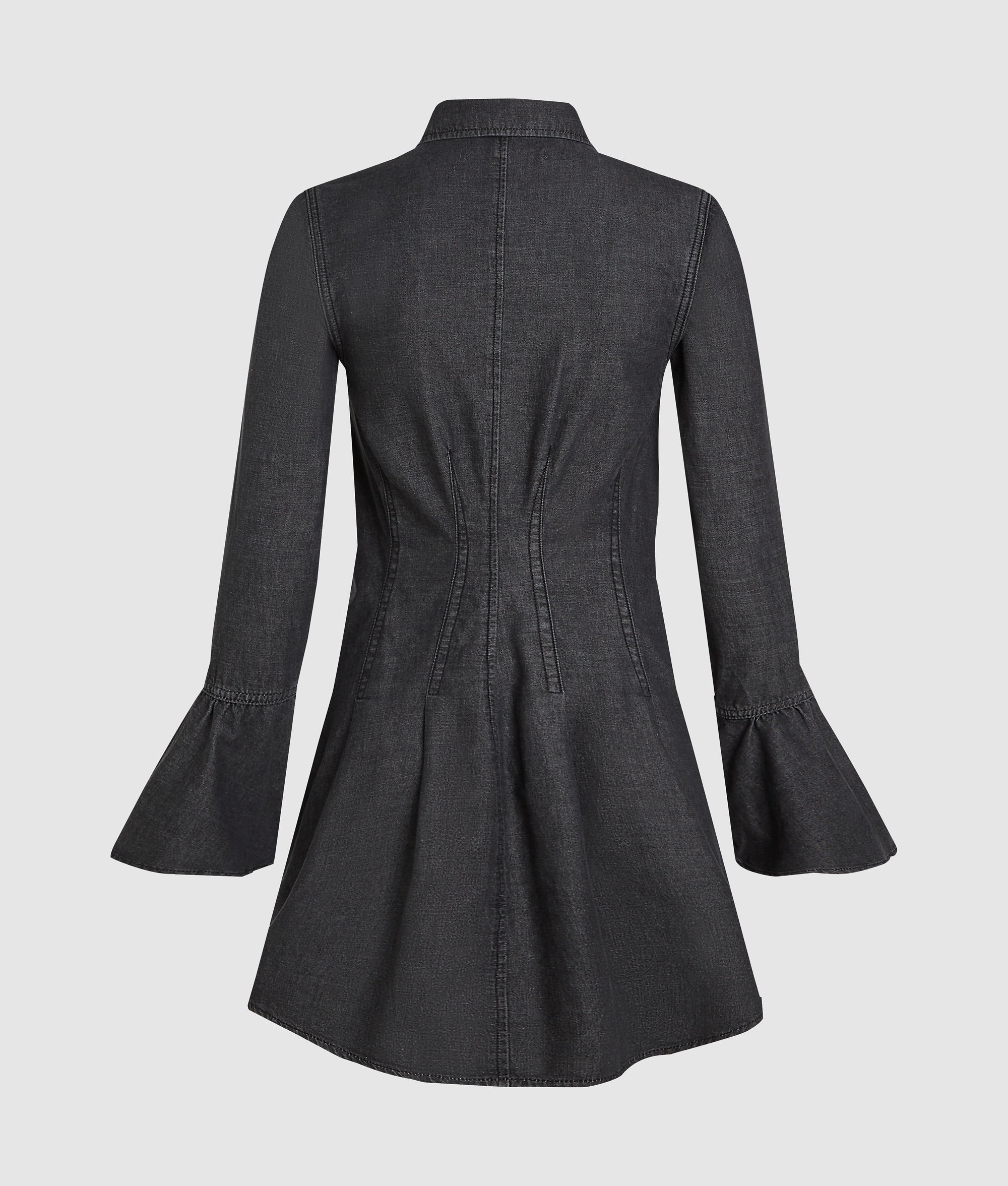 Flared denim dress - Image 6