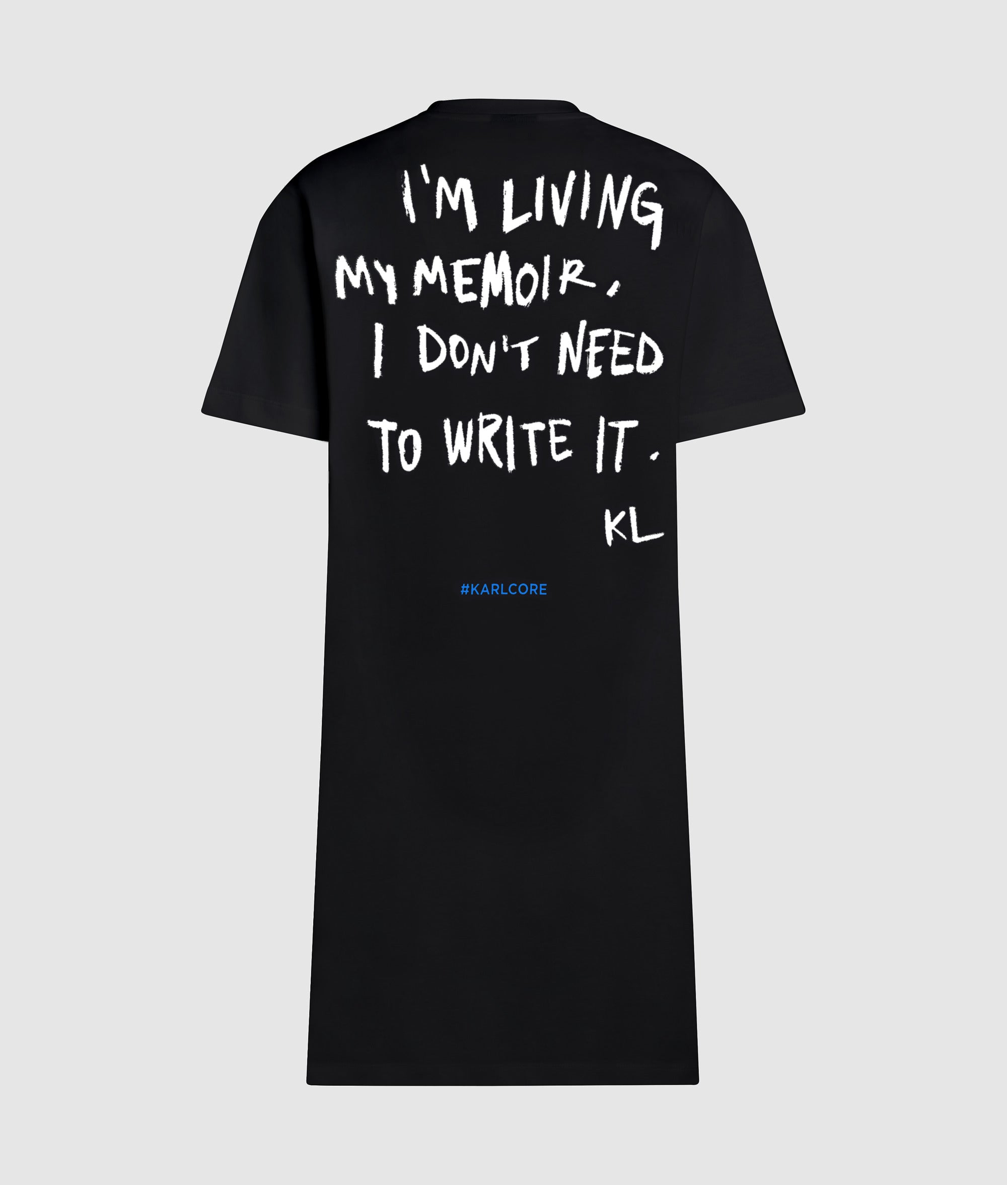 Karl quote T-shirt dress