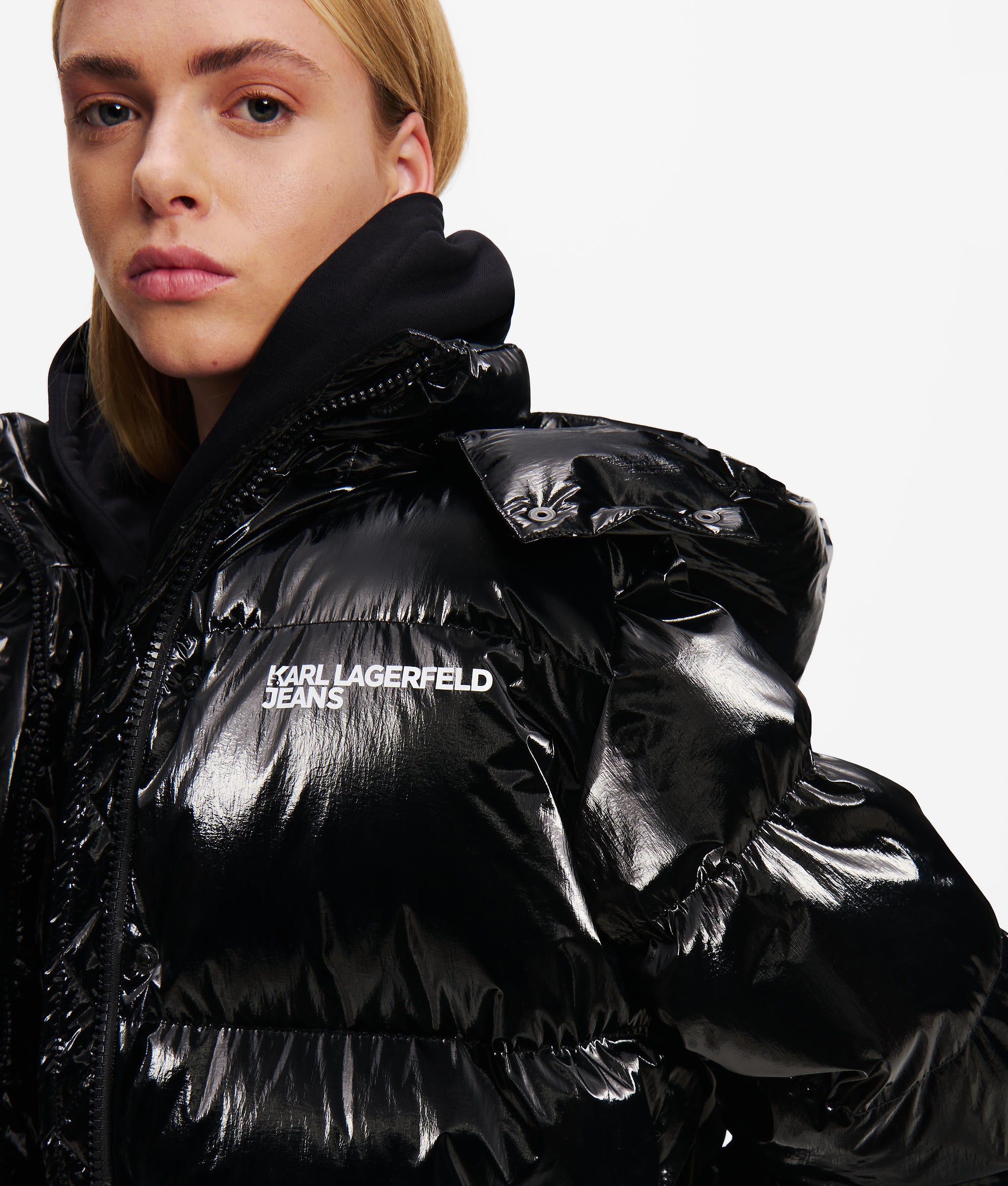 Pearlised puffer jacket - Image 2