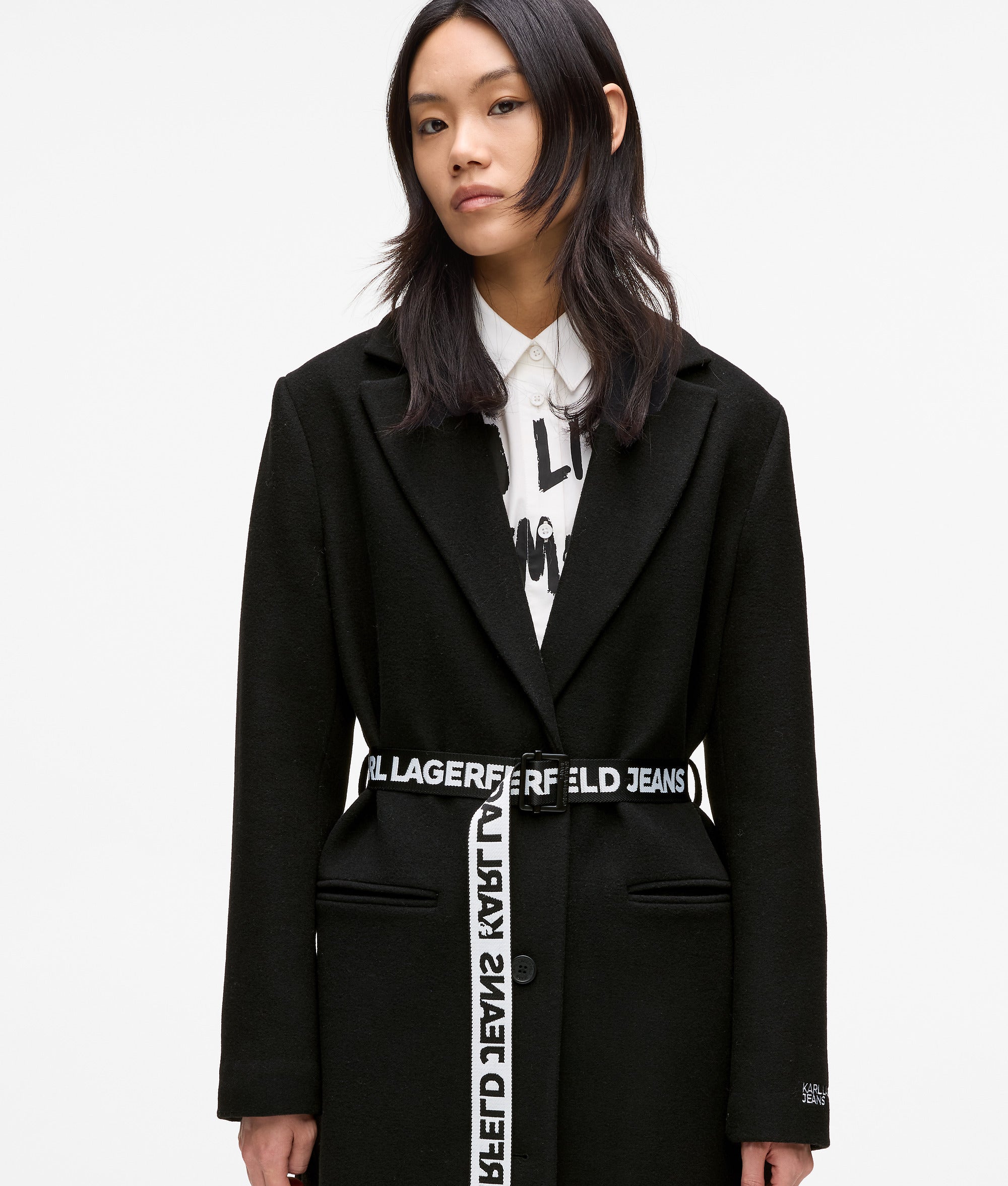 Logo belt coat - Image 2