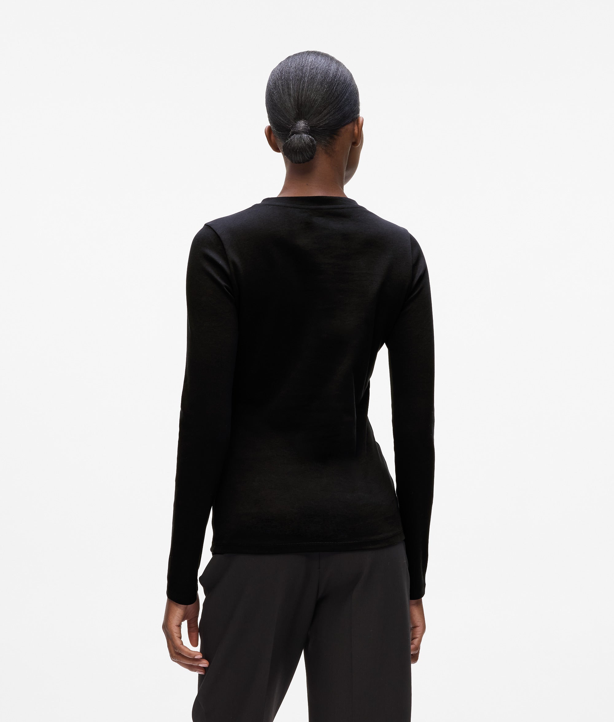 Button-detail long-sleeved T-shirt - Image 2