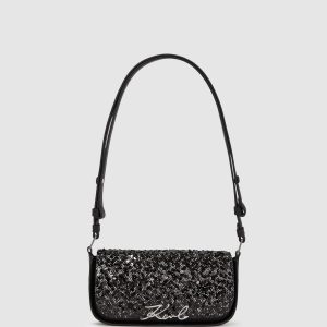 K/Signature sequin crossbody bag