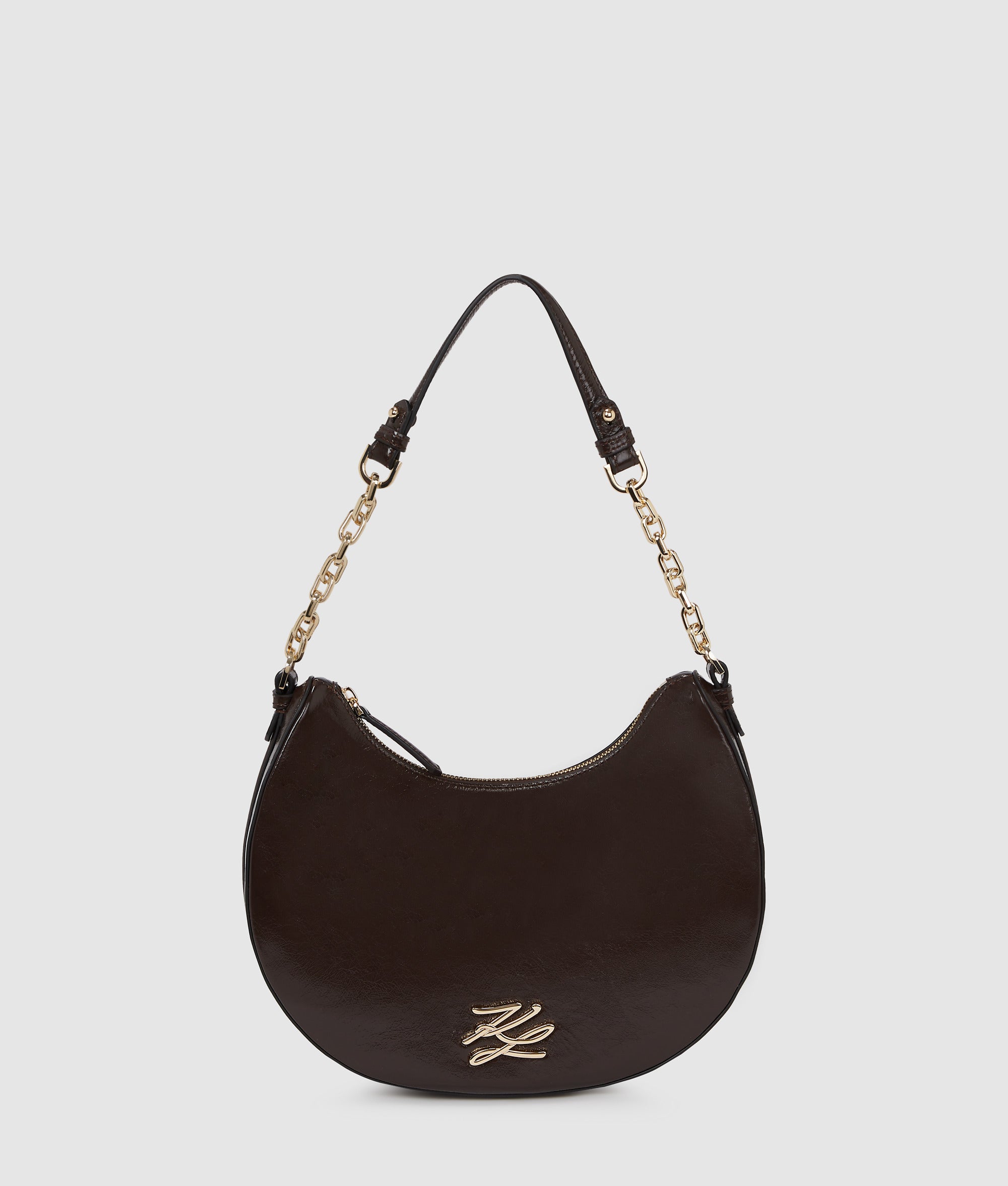 K/Autograph glossy moon shoulder bag