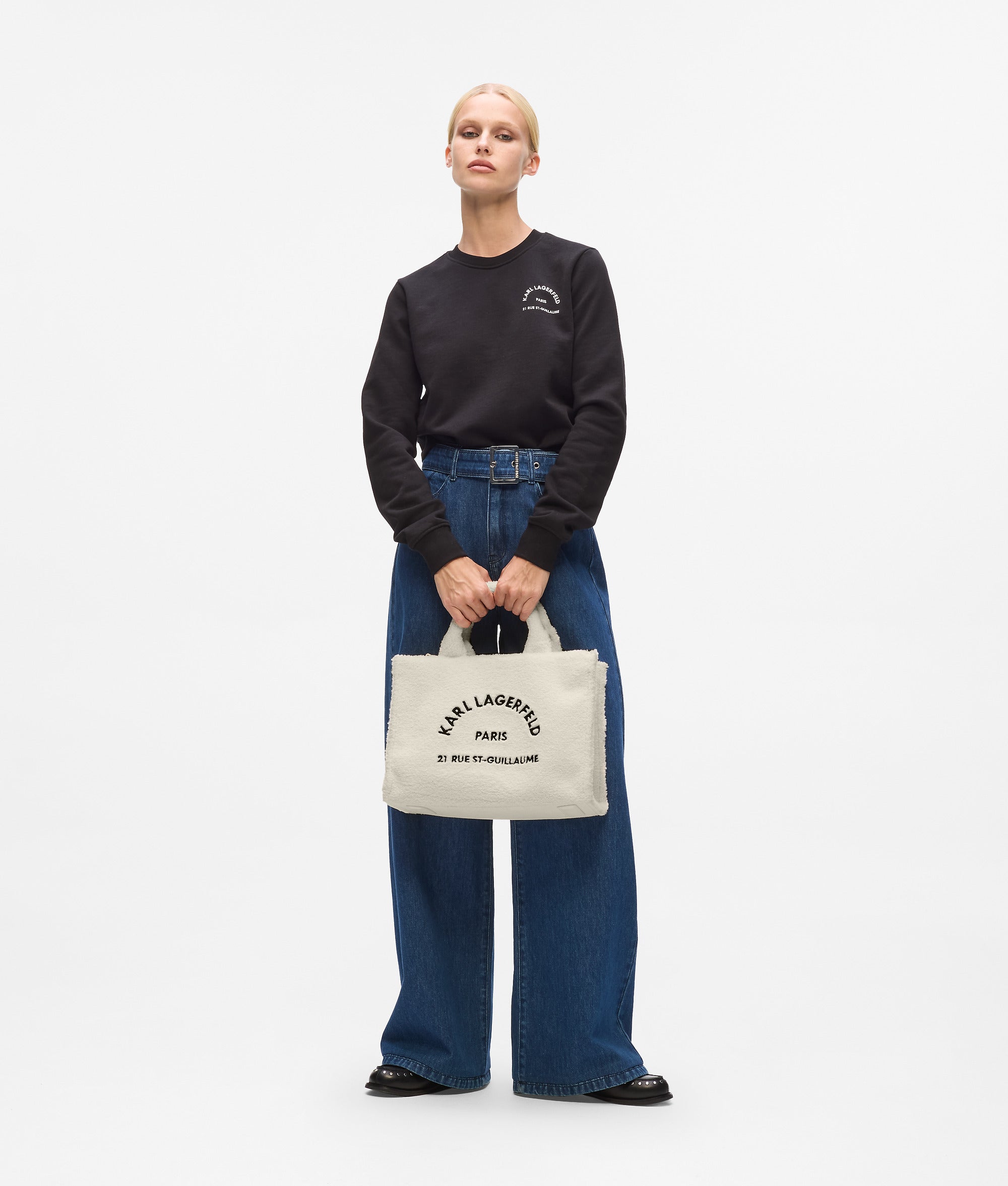 Rue St-Guillaume shearling tote bag - Image 2