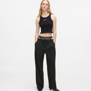 Double waistband pants