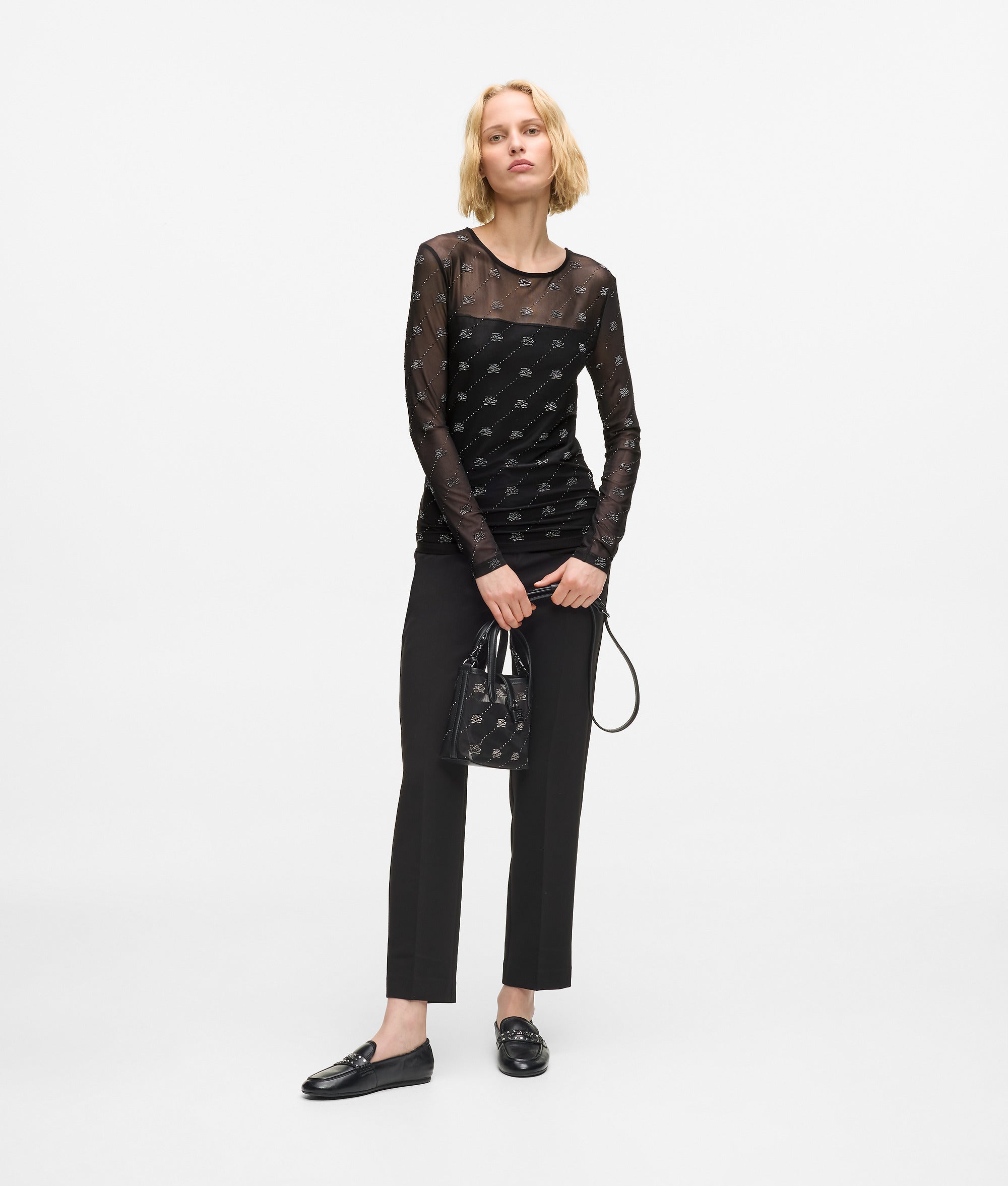 Rhinestone Autograph mesh top - Image 4