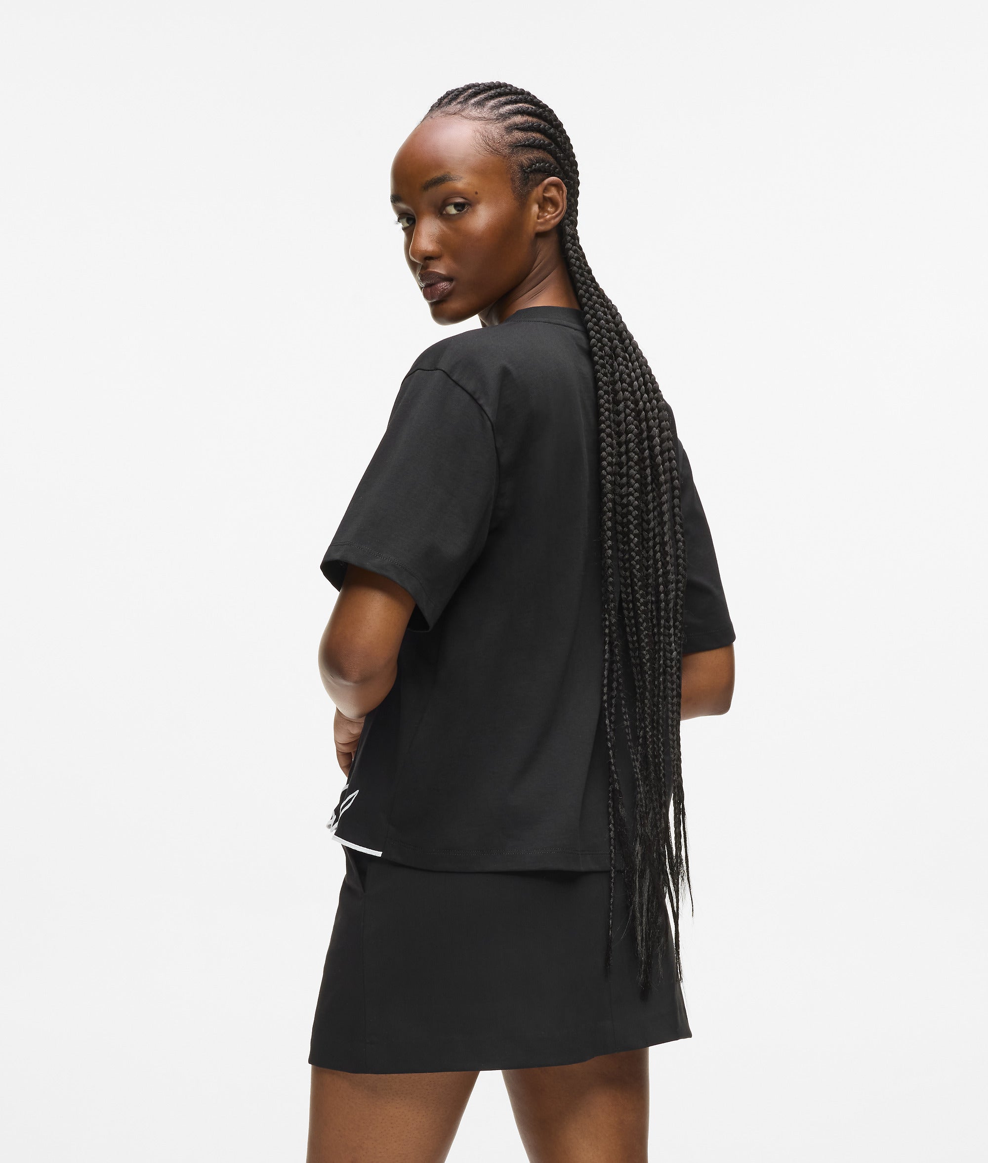 Signature hem V-neck T-shirt - Image 2