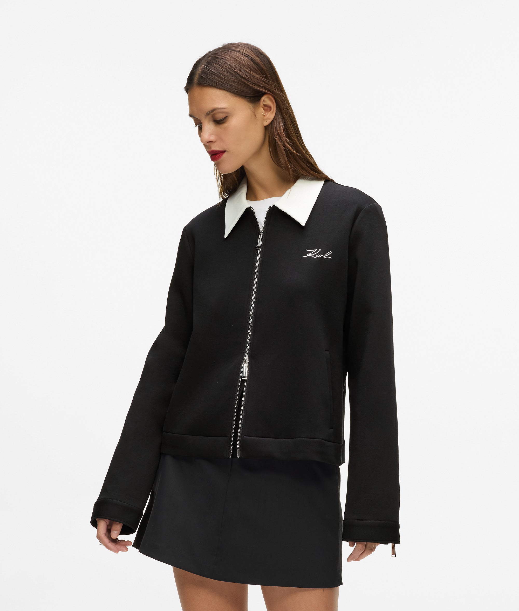 Karl DNA zip-up sweatshirt