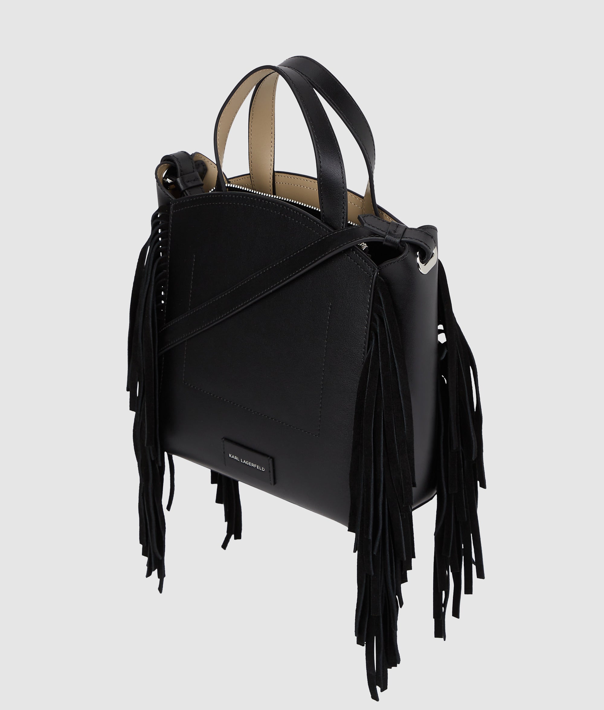 K/Circle small fringe tote bag - Image 4
