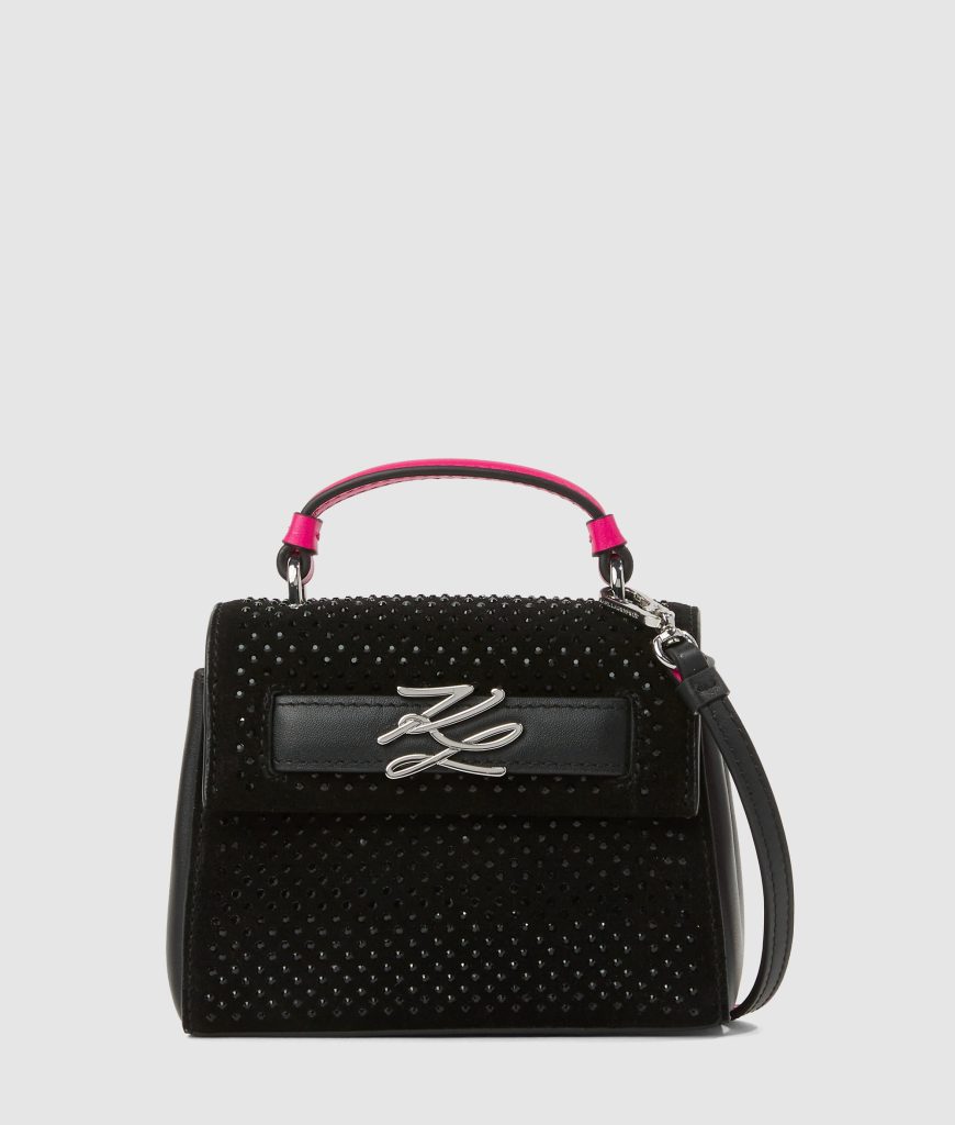 Exclusive K/Autograph rhinestone nano bag