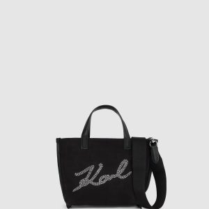 K/Signature mini rhinestone shopper