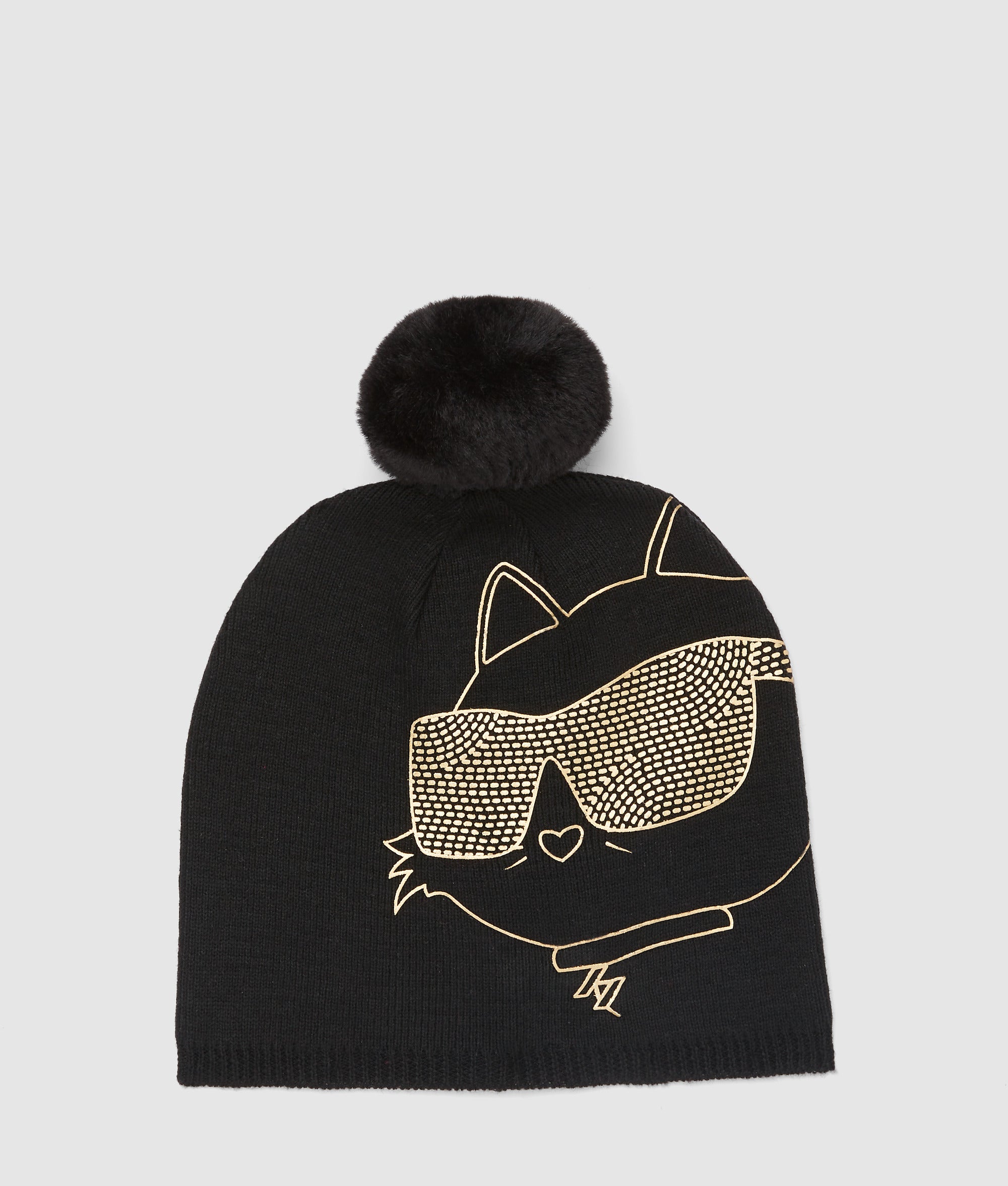 Girls Ikon pom-pom beanie