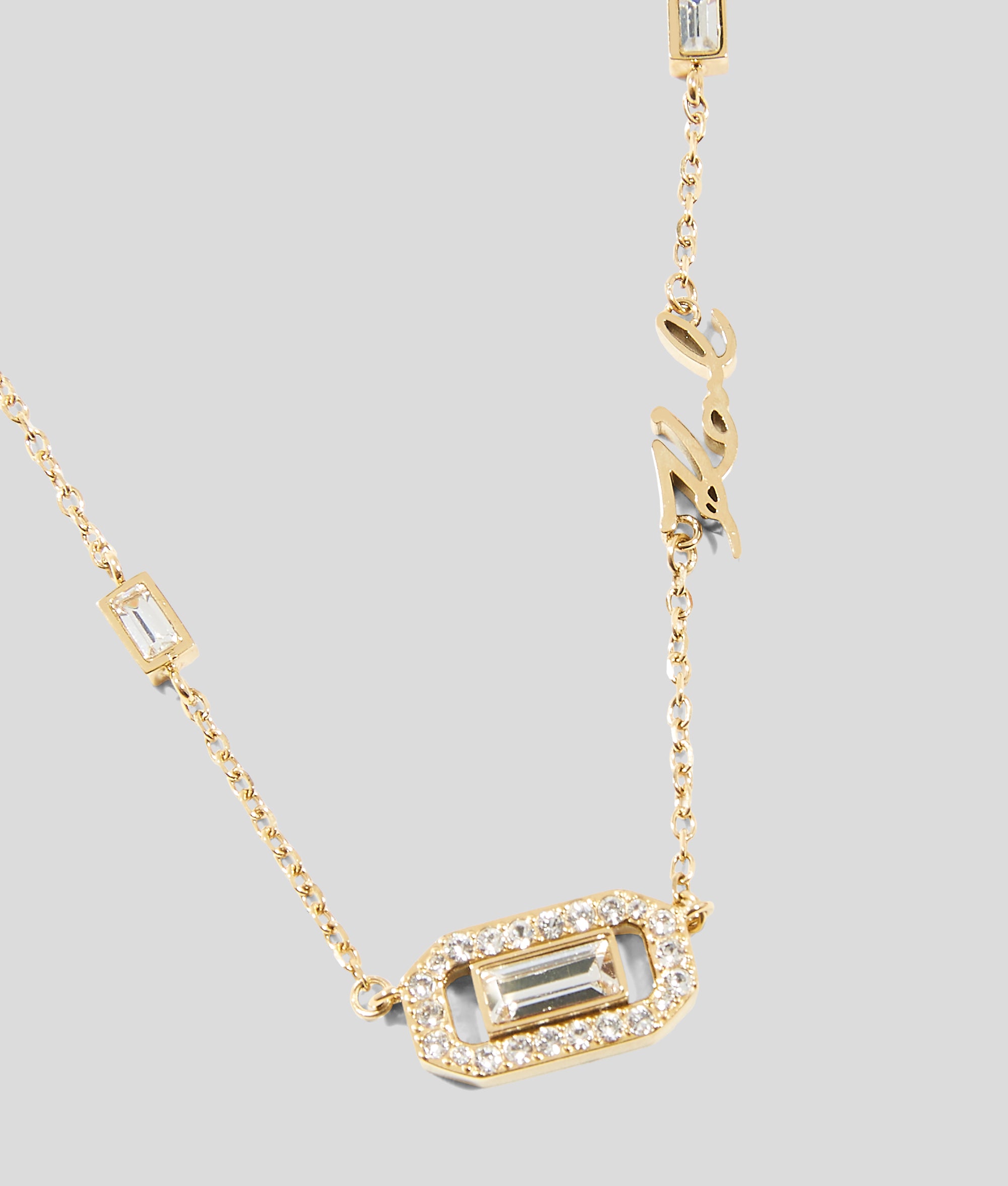 SIGNATURE CRYSTAL CHARM NECKLACE - Image 3